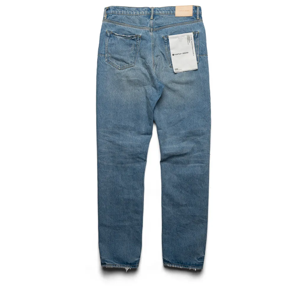 Purple Brand Mid Rise Slim Straight Vintage Blowout Jean - Light Indigo