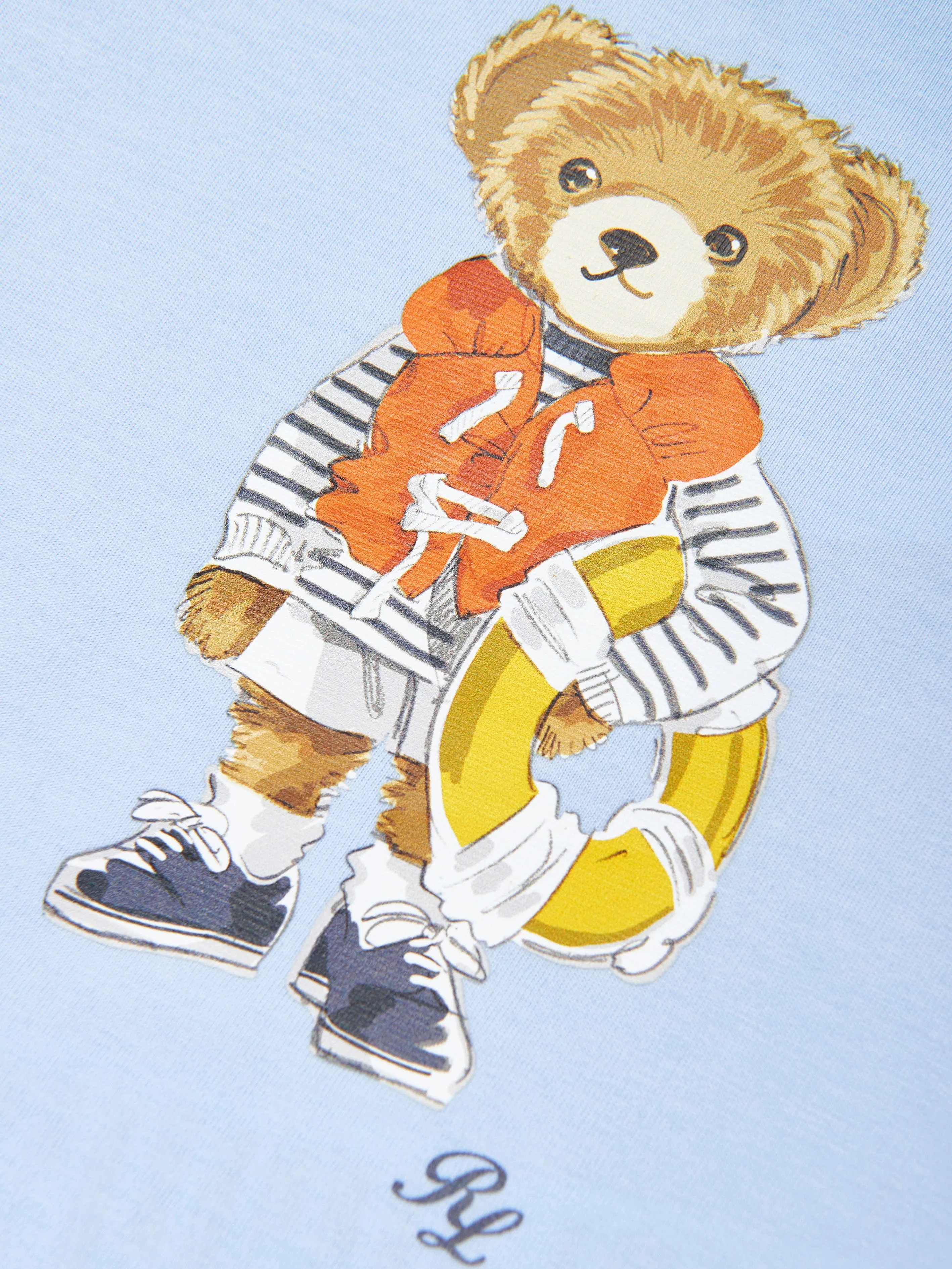 Ralph Lauren Baby Boys Bear T-Shirt in Blue