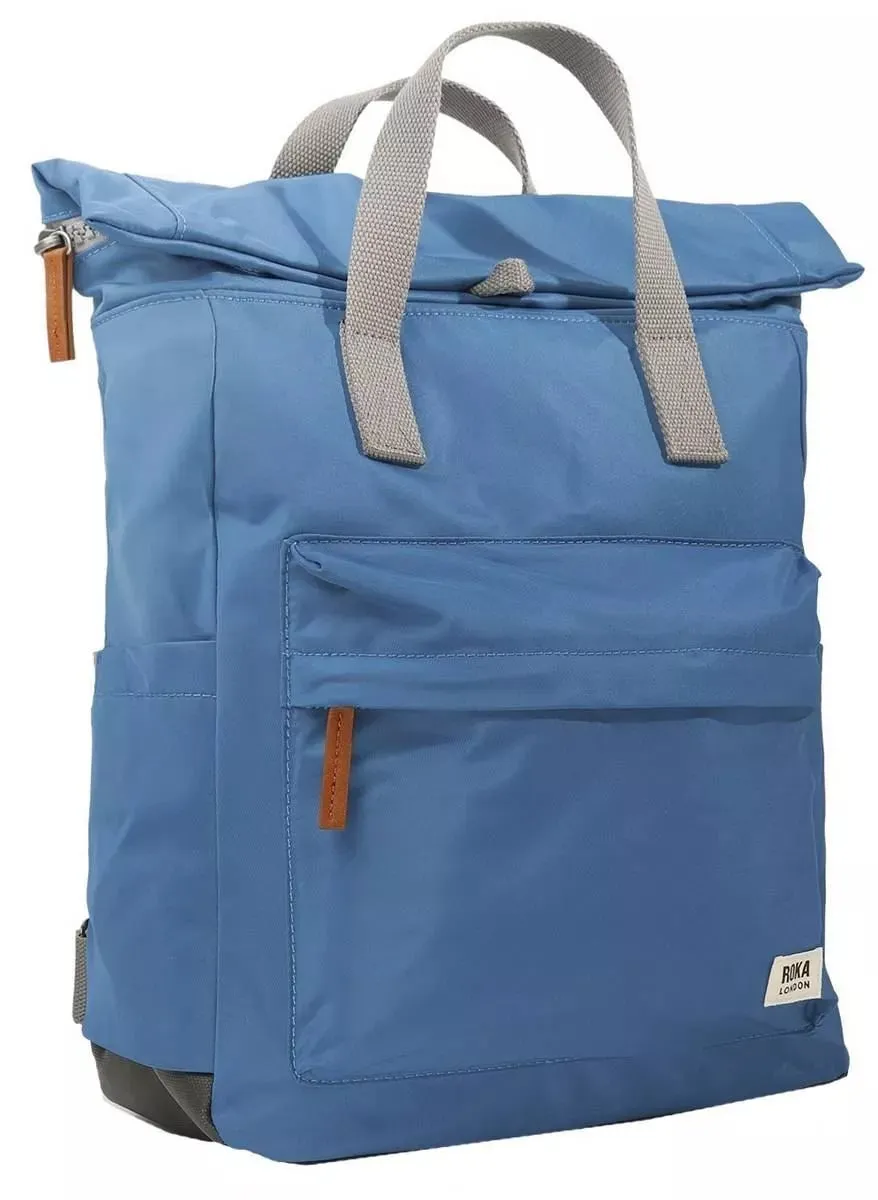 ROKA Canfield B Recycled Nylon Roll-top Backpack  Seaport