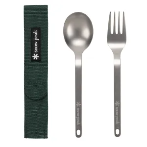Snow Peak Titanium Fork & Spoon Set