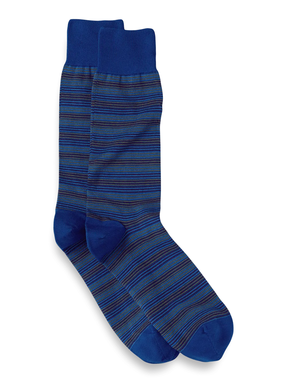 Stripe Cotton Blend Sock - Blue Multi