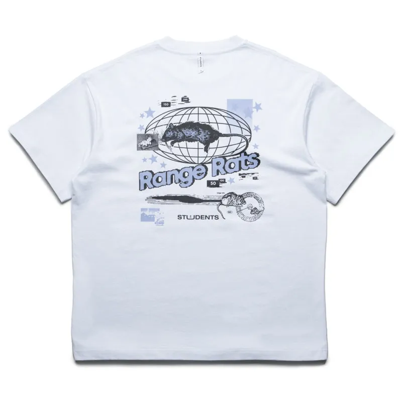 Students Golf Range Rats Tee - White
