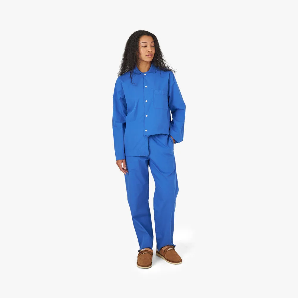 Tekla Poplin Long Sleeve Shirt / Royal Blue