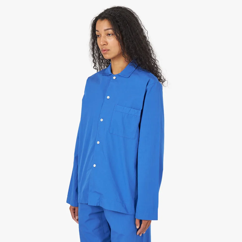 Tekla Poplin Long Sleeve Shirt / Royal Blue