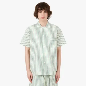 Tekla Poplin Short Sleeve Shirt / Clover Stripes