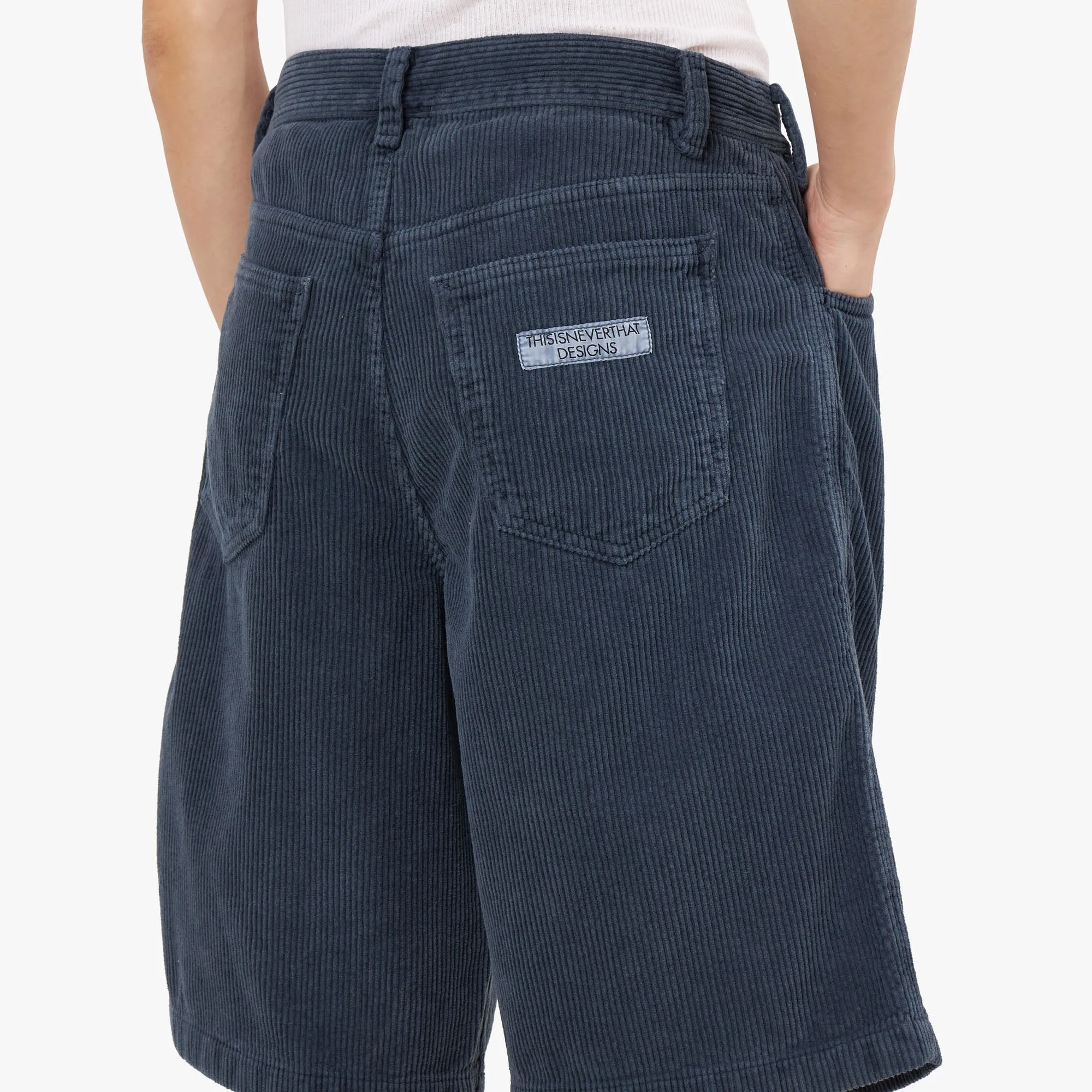 thisisneverthat Overdyed Corduroy Shorts / Off White