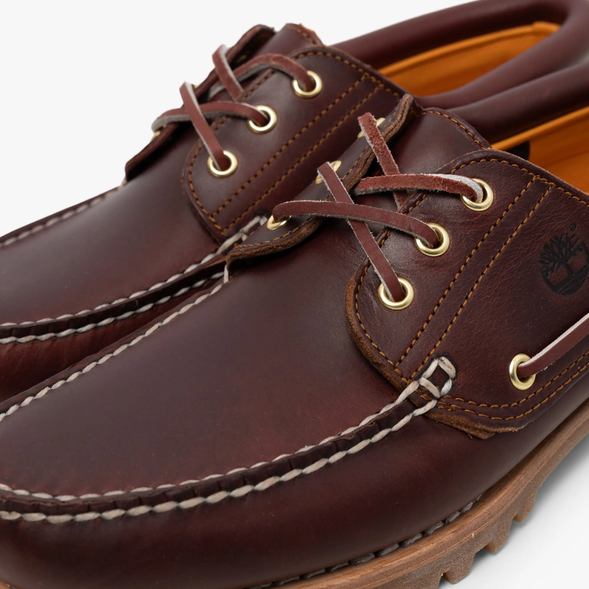 Timberland Authentic 3-Eye Boat Shoe / Burgundy Full Grain
