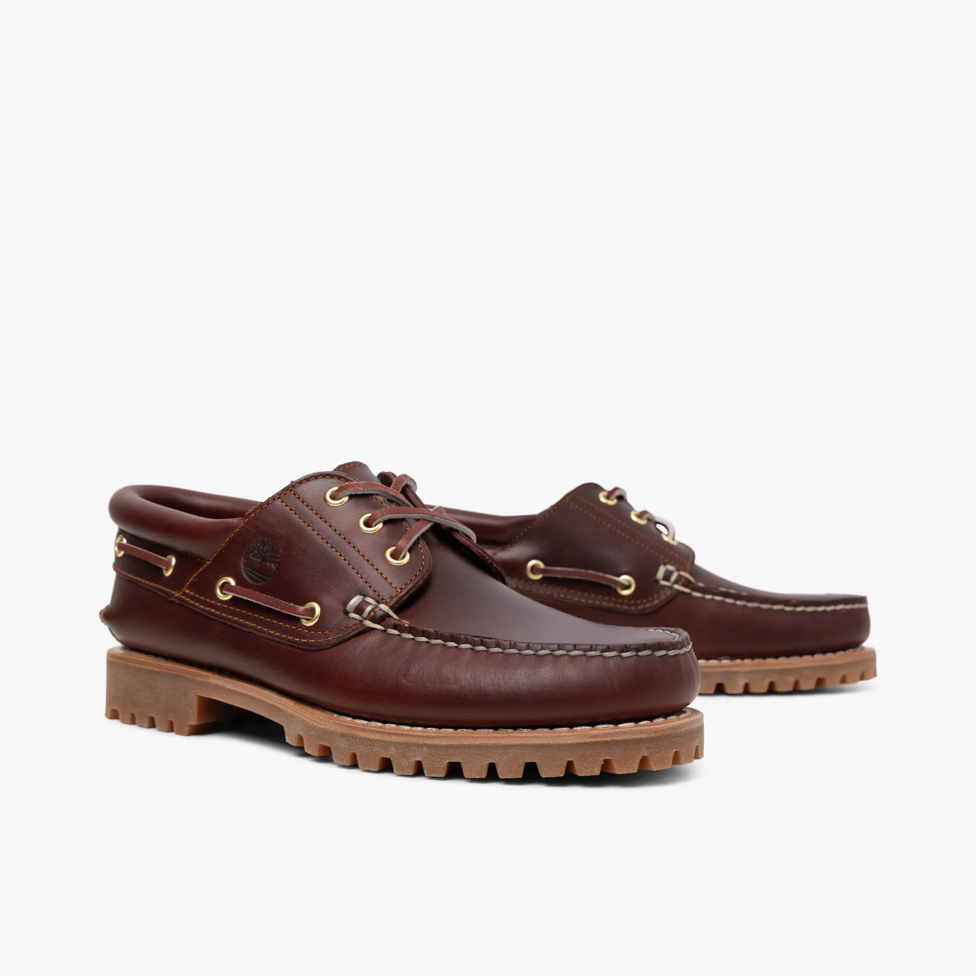 Timberland Authentic 3-Eye Boat Shoe / Burgundy Full Grain