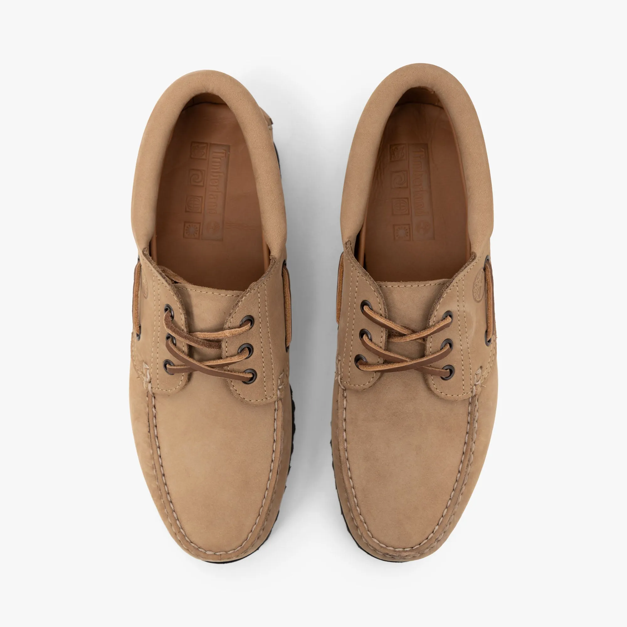 Timberland Authentic 3-Eye Boat Shoe / Taupe Nubuck
