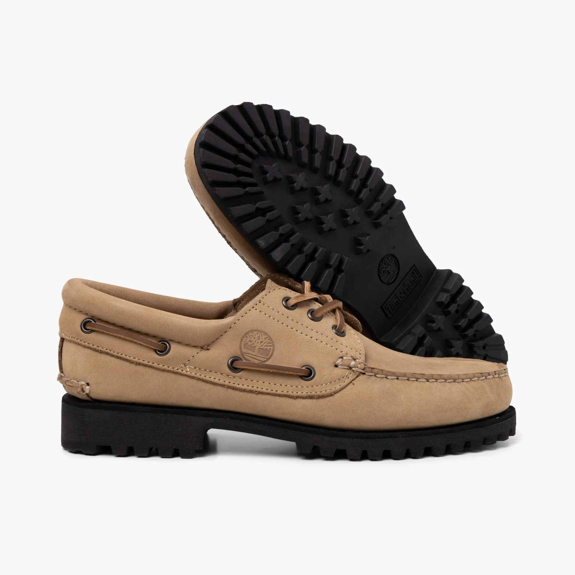 Timberland Authentic 3-Eye Boat Shoe / Taupe Nubuck