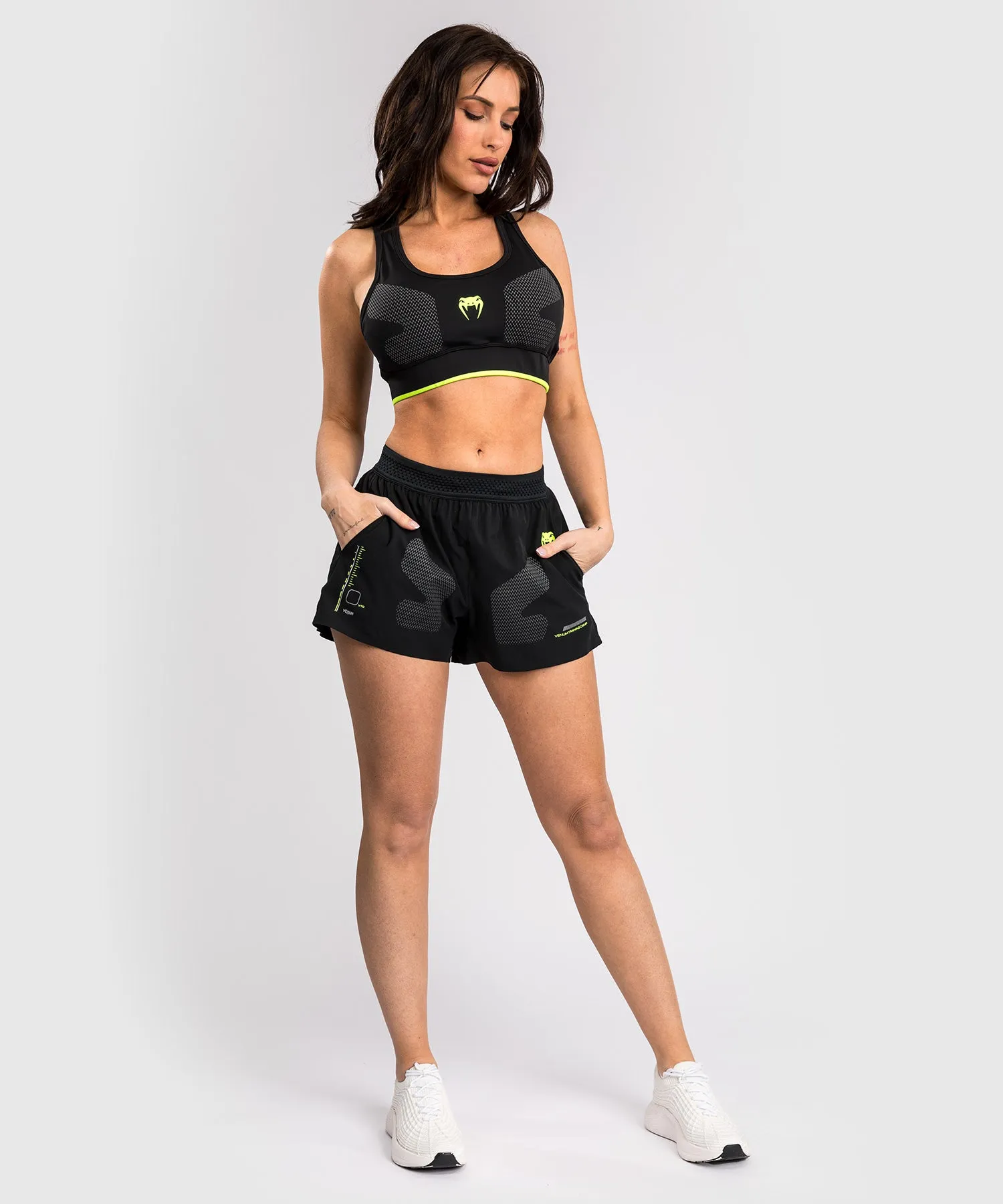Venum Training Camp 4.0 Training Short - Black/Neon Green