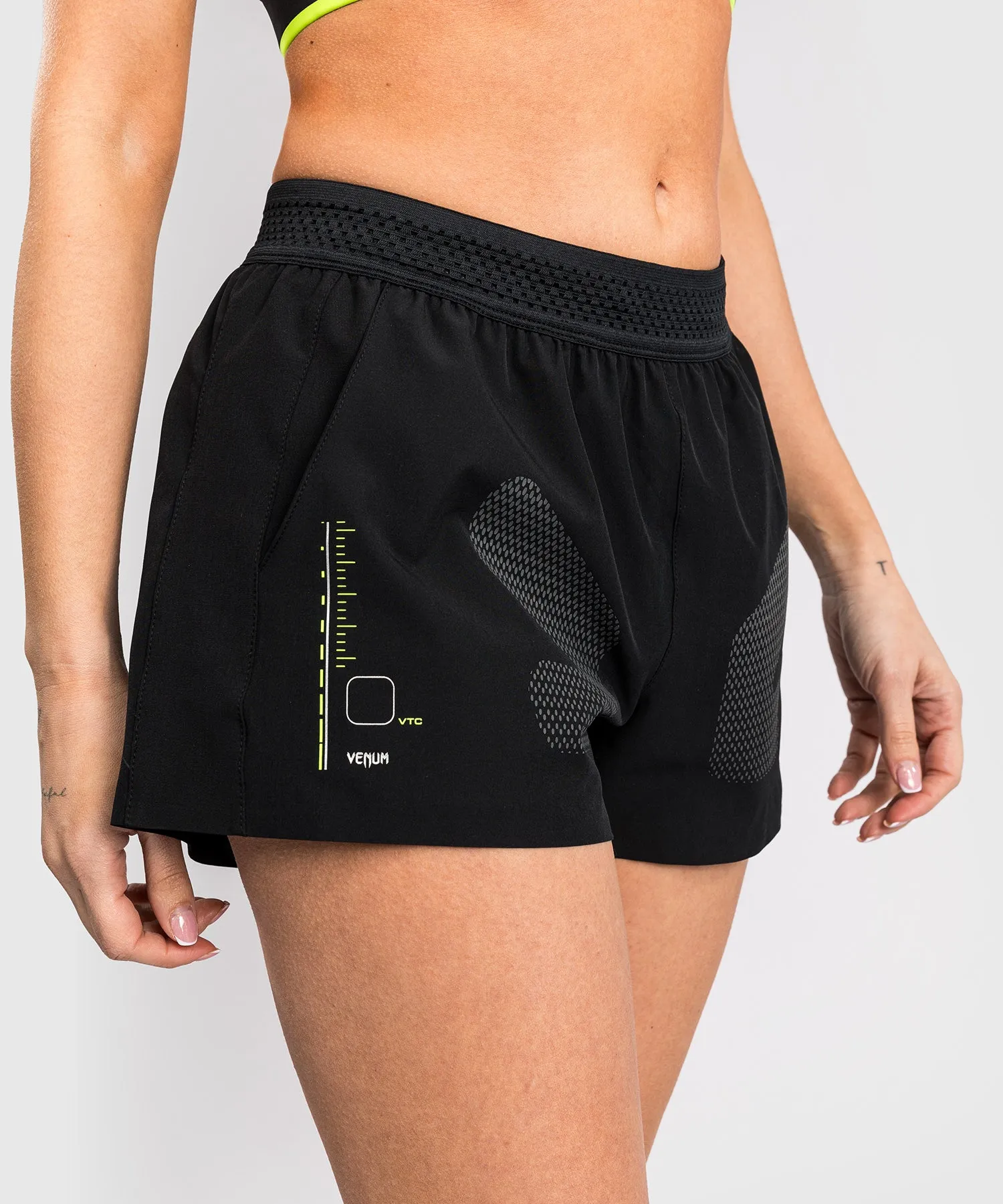 Venum Training Camp 4.0 Training Short - Black/Neon Green
